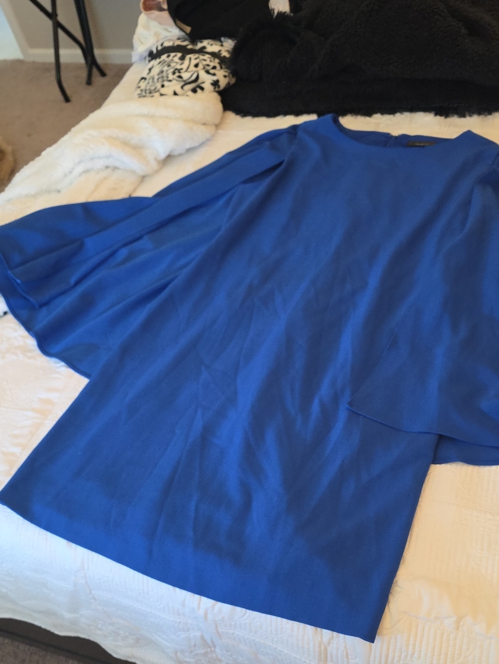 Marc Bouwer Royal Blue Womans CAPE Dress !